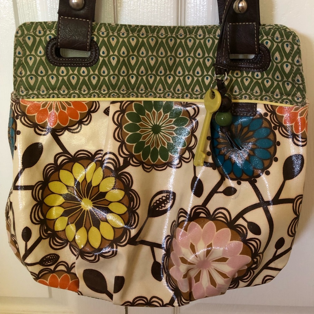 Fossil Retro Floral Shoulder Bag